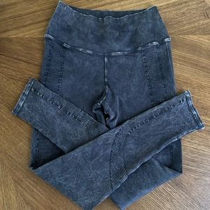 Spiritual gangster gray moto leggings size M